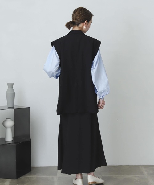 SENSE OF PLACE by URBAN RESEARCH（センスオブプレイスバイアーバンリサーチ）の「ボリュームスリーブブラウス（シャツ/ブラウス・レディース・ライトブルー/オフホワイト/オレンジ・ONE）」の5枚目の写真