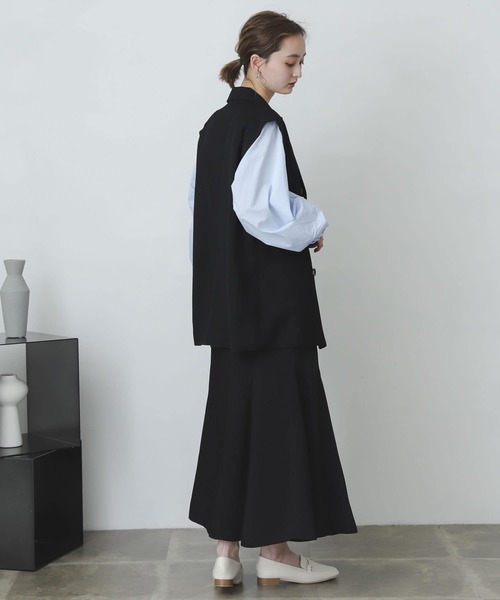 SENSE OF PLACE by URBAN RESEARCH（センスオブプレイスバイアーバンリサーチ）の「ボリュームスリーブブラウス（シャツ/ブラウス・レディース・ライトブルー/オフホワイト/オレンジ・ONE）」の6枚目の写真