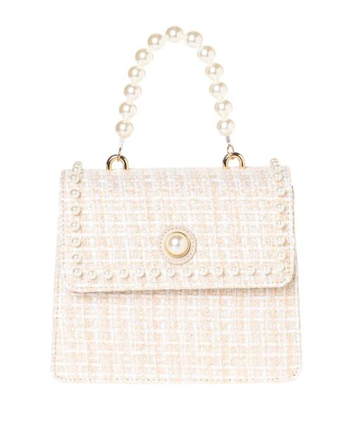 INGNI(イング)の「パールハンドルショルダーBAG(トートバッグ・レディース・ブラック/アイボリー・ONE SIZE)」の5枚目の写真