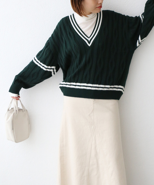 IENA（イエナ）の「【JANE SMITH/ジェーンスミス】チルデンニット◆（ニット/セーター・レディース・グリーン・FREE）」の22枚目の写真