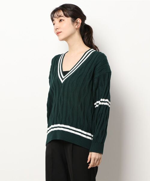 IENA（イエナ）の「【JANE SMITH/ジェーンスミス】チルデンニット◆（ニット/セーター・レディース・グリーン・FREE）」の20枚目の写真