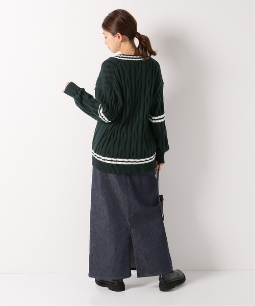 IENA（イエナ）の「【JANE SMITH/ジェーンスミス】チルデンニット◆（ニット/セーター・レディース・グリーン・FREE）」の6枚目の写真