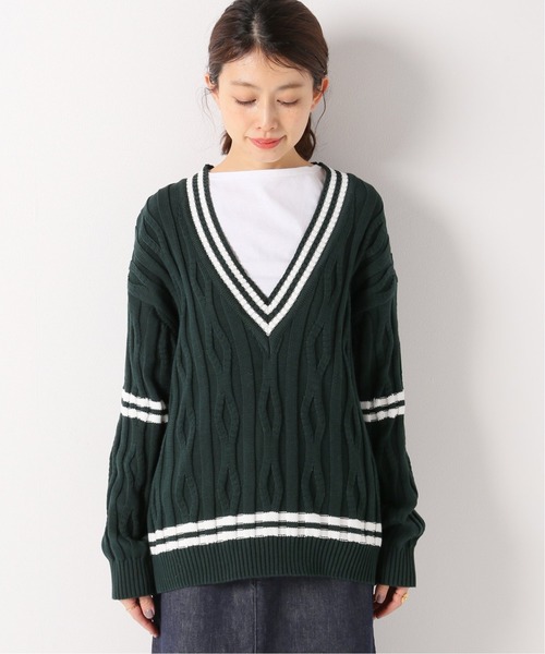 IENA（イエナ）の「【JANE SMITH/ジェーンスミス】チルデンニット◆（ニット/セーター・レディース・グリーン・FREE）」の8枚目の写真