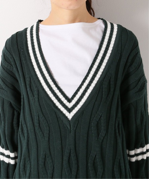 IENA（イエナ）の「【JANE SMITH/ジェーンスミス】チルデンニット◆（ニット/セーター・レディース・グリーン・FREE）」の11枚目の写真