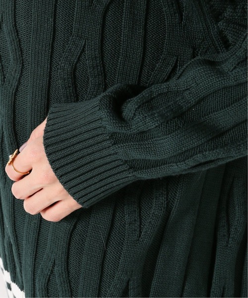 IENA（イエナ）の「【JANE SMITH/ジェーンスミス】チルデンニット◆（ニット/セーター・レディース・グリーン・FREE）」の14枚目の写真