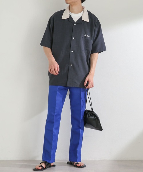 SENSE OF PLACE by URBAN RESEARCH（センスオブプレイスバイアーバンリサーチ）の「『セットアップ対応』 センタープレスストレートパンツ（スラックス・メンズ・ブラック/ライトベージュ/グリーン/ネイビー/ブルー・MEDIUM/LARGE）」の15枚目の写真