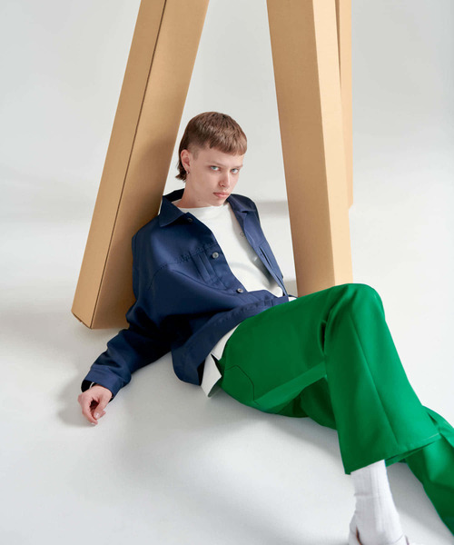 SENSE OF PLACE by URBAN RESEARCH（センスオブプレイスバイアーバンリサーチ）の「『セットアップ対応』 センタープレスストレートパンツ（スラックス・メンズ・ブラック/ライトベージュ/グリーン/ネイビー/ブルー・MEDIUM/LARGE）」の17枚目の写真