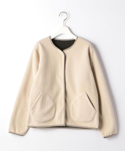 UNITED ARROWS LTD. OUTLET(ユナイテッドアローズアウトレット)の「<A DAY IN THE LIFE> ボンディング×フリース リバーシブルカーディガン(カーディガン/ボレロ・レディース・ナチュラル/ブラック・FREE)」の1枚目の写真