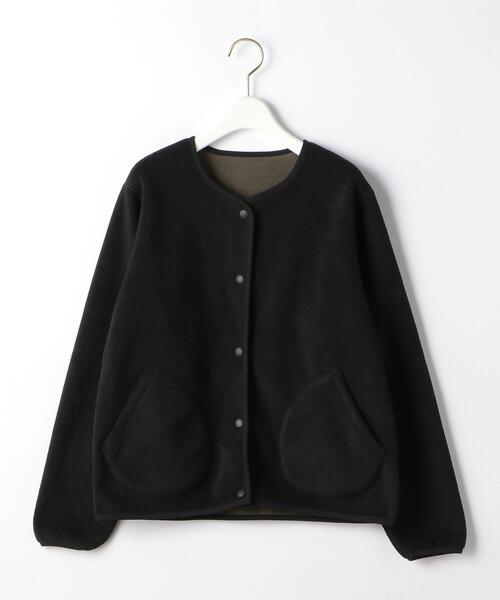 UNITED ARROWS LTD. OUTLET(ユナイテッドアローズアウトレット)の「<A DAY IN THE LIFE> ボンディング×フリース リバーシブルカーディガン(カーディガン/ボレロ・レディース・ナチュラル/ブラック・FREE)」の2枚目の写真