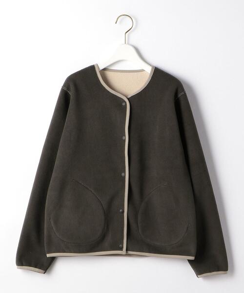 UNITED ARROWS LTD. OUTLET(ユナイテッドアローズアウトレット)の「<A DAY IN THE LIFE> ボンディング×フリース リバーシブルカーディガン(カーディガン/ボレロ・レディース・ナチュラル/ブラック・FREE)」の3枚目の写真