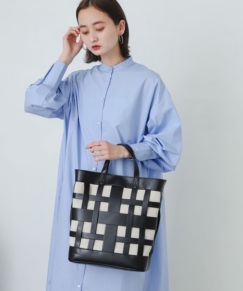 SENSE OF PLACE by URBAN RESEARCH（センスオブプレイスバイアーバンリサーチ）の「『One-C/低身長向けサイズ展開あり』コクーンスリーブシャツワンピース（シャツワンピース・レディース・ライトブルー/ブルー系その他/パープル系その他/ピンクベージュ/アイボリー・ONE/SHORT）」の6枚目の写真