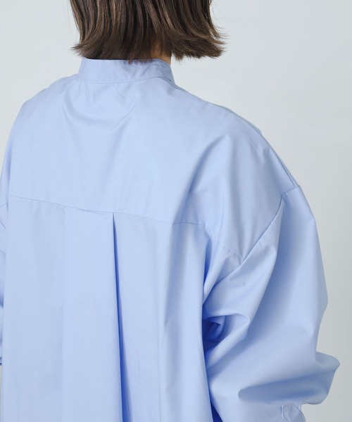 SENSE OF PLACE by URBAN RESEARCH（センスオブプレイスバイアーバンリサーチ）の「『One-C/低身長向けサイズ展開あり』コクーンスリーブシャツワンピース（シャツワンピース・レディース・ライトブルー/ブルー系その他/パープル系その他/ピンクベージュ/アイボリー・ONE/SHORT）」の17枚目の写真