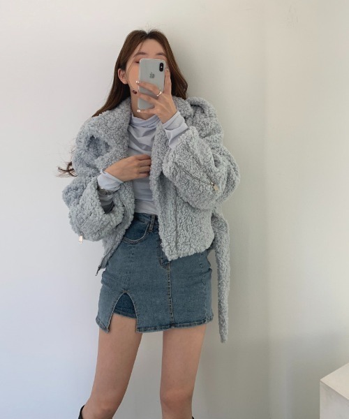 Mayree（メイリー）の「【Mayree】スリットデニムミニスカート 2022SS（デニムスカート・レディース・ブルー・SMALL/MEDIUM）」の16枚目の写真
