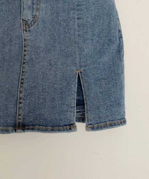 Mayree（メイリー）の「【Mayree】スリットデニムミニスカート 2022SS（デニムスカート・レディース・ブルー・SMALL/MEDIUM）」の4枚目の写真