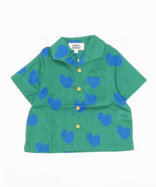 HOGAN RANCH WEAR(ホーガンランチウエア)の「ソウガラオープンカラー半袖シャツ(90~150cm)(シャツ/ブラウス・キッズ・ライトブルー/オレンジ/グリーン/マルチ・90/100/110/120/130/95/140/150cm)」の2枚目の写真