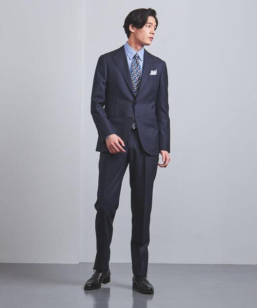 UNITED ARROWS ＞ ペンシルストライプ 3ボタンスーツ S-MODEL