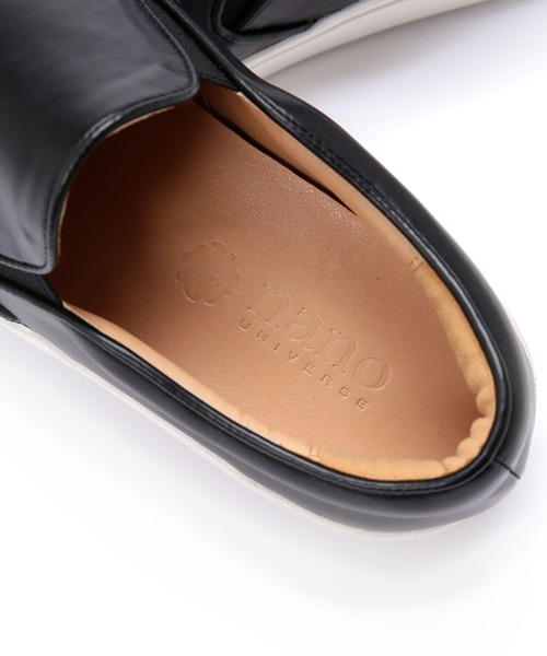 NANO universe（ナノユニバース）の「：ベーシックスリッポン２（スリッポン・メンズ・ブラック/ブラウン・26.5/27.5/25.5）」の11枚目の写真