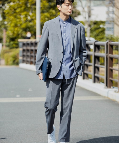 KASHIYAMA（カシヤマ）の「ウールライクポリエステル2Bジャケット（テーラードジャケット・メンズ・ブラック/ネイビー/グレー・マルチサイズ）」の20枚目の写真