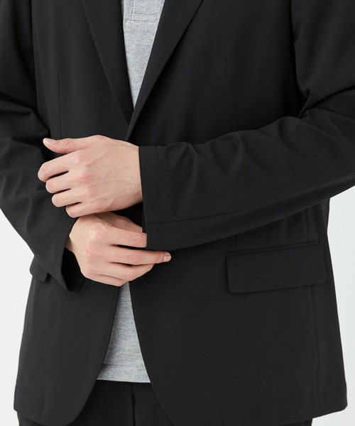 KASHIYAMA（カシヤマ）の「ウールライクポリエステル2Bジャケット（テーラードジャケット・メンズ・ブラック/ネイビー/グレー・マルチサイズ）」の16枚目の写真