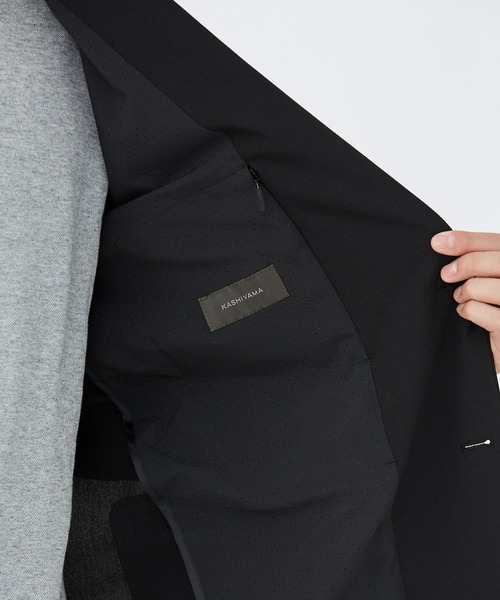 KASHIYAMA（カシヤマ）の「ウールライクポリエステル2Bジャケット（テーラードジャケット・メンズ・ブラック/ネイビー/グレー・マルチサイズ）」の18枚目の写真