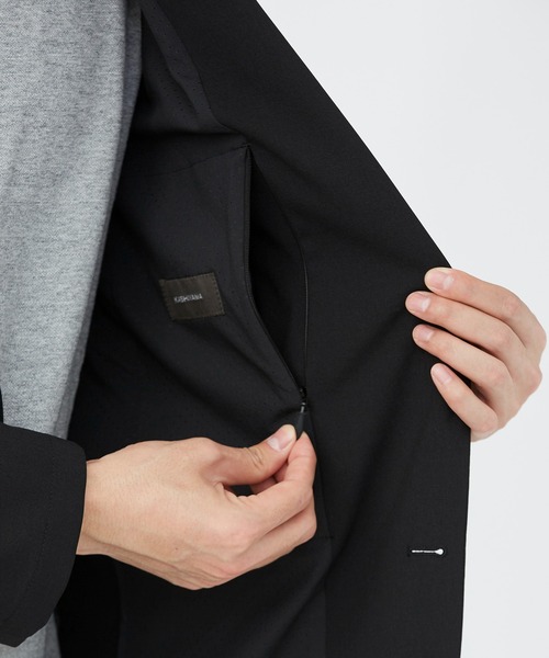 KASHIYAMA（カシヤマ）の「ウールライクポリエステル2Bジャケット（テーラードジャケット・メンズ・ブラック/ネイビー/グレー・マルチサイズ）」の19枚目の写真