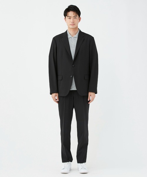 KASHIYAMA（カシヤマ）の「ウールライクポリエステル2Bジャケット（テーラードジャケット・メンズ・ブラック/ネイビー/グレー・マルチサイズ）」の5枚目の写真