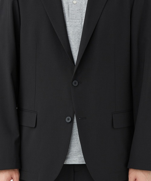 KASHIYAMA（カシヤマ）の「ウールライクポリエステル2Bジャケット（テーラードジャケット・メンズ・ブラック/ネイビー/グレー・マルチサイズ）」の14枚目の写真