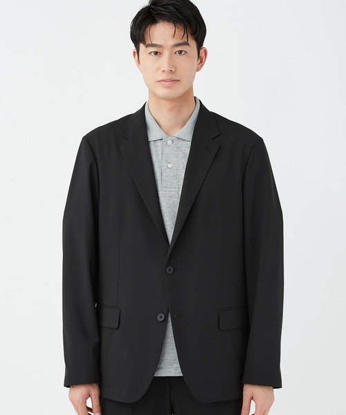 KASHIYAMA（カシヤマ）の「ウールライクポリエステル2Bジャケット（テーラードジャケット・メンズ・ブラック/ネイビー/グレー・マルチサイズ）」の9枚目の写真