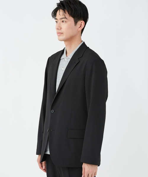 KASHIYAMA（カシヤマ）の「ウールライクポリエステル2Bジャケット（テーラードジャケット・メンズ・ブラック/ネイビー/グレー・マルチサイズ）」の10枚目の写真