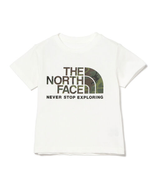 こども ビームス（コドモビームス）の「THE NORTH FACE / ショートスリーブ カモロゴ Tシャツ 22（100～150cm）（Tシャツ/カットソー・キッズ・ブラック系その他2/ホワイト・140/100/110/120/130/150）」の3枚目の写真