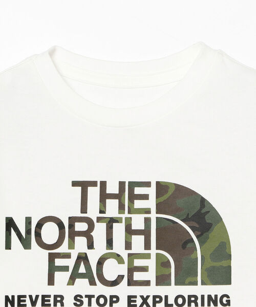 こども ビームス（コドモビームス）の「THE NORTH FACE / ショートスリーブ カモロゴ Tシャツ 22（100～150cm）（Tシャツ/カットソー・キッズ・ブラック系その他2/ホワイト・140/100/110/120/130/150）」の4枚目の写真