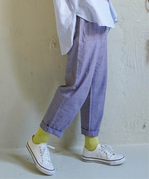 LBC(エルビーシー)の「EC限定★ゆるテーパードテーパードパンツ(その他パンツ・レディース・ブラック/パープル/ライトイエロー/ベージュ/グリーン/ブルー・S/L/M)」の22枚目の写真