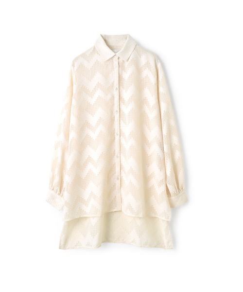 marjour（マージュール）の「GEOMETRIC SHEER SHIRTS（シャツ/ブラウス・レディース・オフホワイト・M）」の17枚目の写真