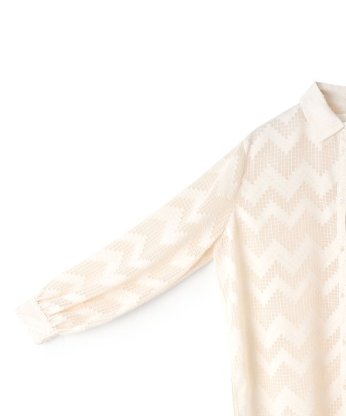 marjour（マージュール）の「GEOMETRIC SHEER SHIRTS（シャツ/ブラウス・レディース・オフホワイト・M）」の15枚目の写真