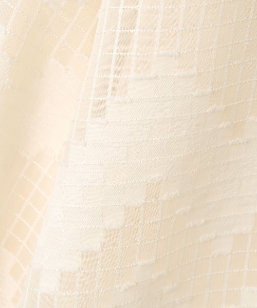 marjour（マージュール）の「GEOMETRIC SHEER SHIRTS（シャツ/ブラウス・レディース・オフホワイト・M）」の4枚目の写真