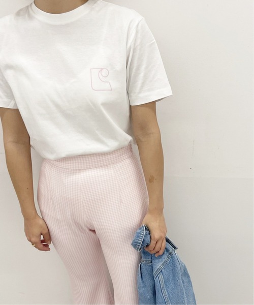 Charles Chaton（シャルルシャトン）の「C logo TEE（Tシャツ/カットソー・レディース・ホワイト/ピンク・FREE）」の17枚目の写真