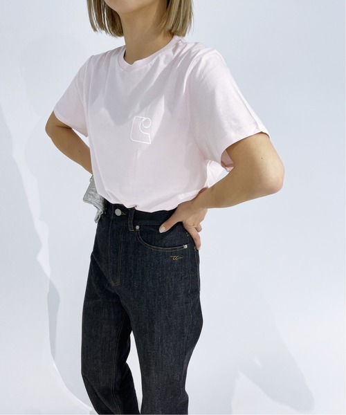 Charles Chaton（シャルルシャトン）の「C logo TEE（Tシャツ/カットソー・レディース・ホワイト/ピンク・FREE）」の9枚目の写真