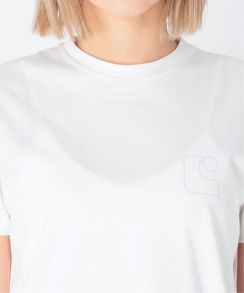 Charles Chaton（シャルルシャトン）の「C logo TEE（Tシャツ/カットソー・レディース・ホワイト/ピンク・FREE）」の12枚目の写真