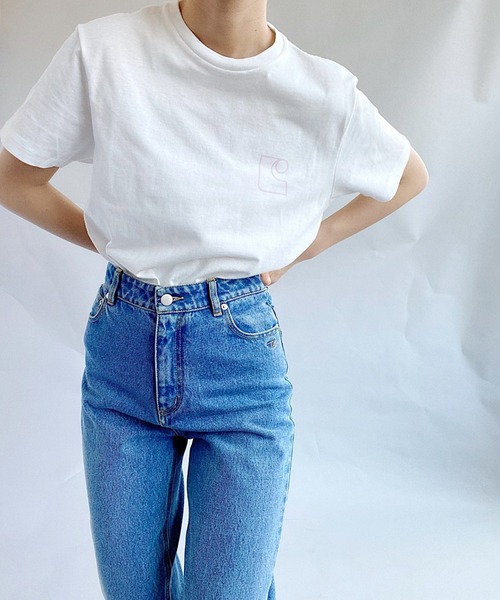 Charles Chaton（シャルルシャトン）の「C logo TEE（Tシャツ/カットソー・レディース・ホワイト/ピンク・FREE）」の19枚目の写真