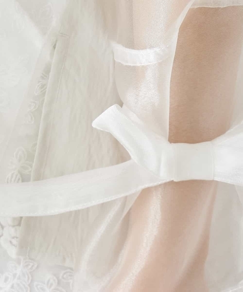 A de a.v.v（アードアー・ヴェ・ヴェ）の「オーガンジードッキングシャツブラウス（シャツ/ブラウス・レディース・ホワイト/ミント・38/36）」の13枚目の写真