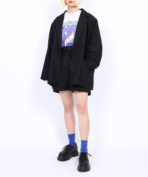 PUNYUS（プニュズ）の「DIGITALIZEビッグTシャツ（Tシャツ/カットソー・レディース・ブラック/ホワイト/イエロー/ライトパープル・3/4）」の5枚目の写真