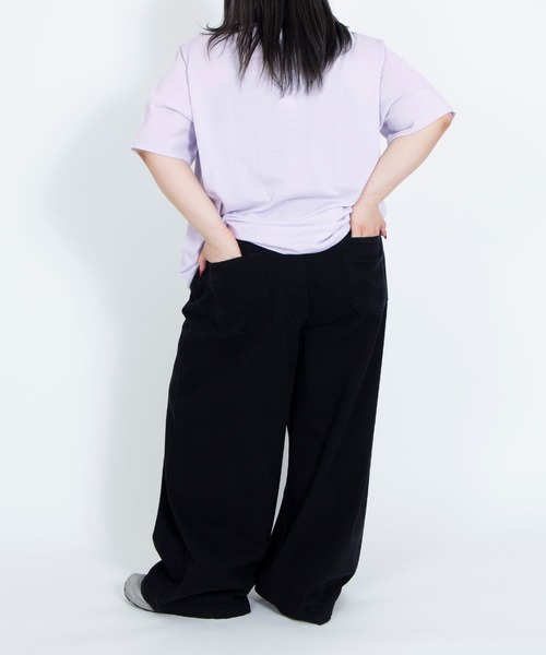 PUNYUS（プニュズ）の「DIGITALIZEビッグTシャツ（Tシャツ/カットソー・レディース・ブラック/ホワイト/イエロー/ライトパープル・3/4）」の9枚目の写真