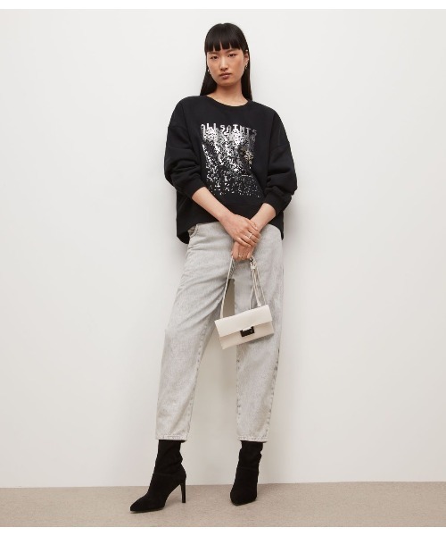 ALLSAINTS（オールセインツ）の「ALLSAINTS PIXEL SWEATSHIRT | ALLSAINTS ピクセル スウェットシャツ（スウェット・レディース・ブラック・M/XS/S）」の5枚目の写真