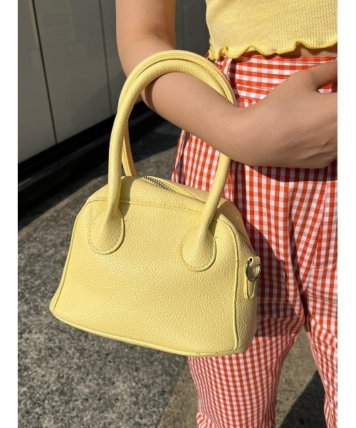 WC（ダブル シー）の「カラー2WAYミニボストン（ショルダーバッグ・レディース・ブラック/イエロー/ブルー・FREE）」の3枚目の写真