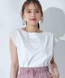 シフォンタックスリーブカットソープルオーバー