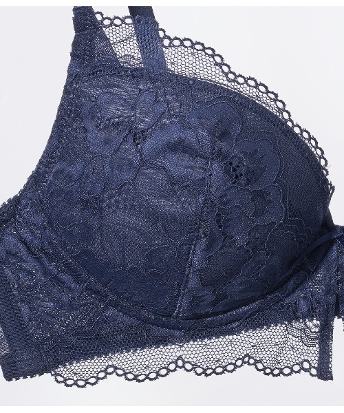PEACH JOHN(ピーチジョン)の「【ノンワイヤーでも程よい谷間。レースブラ&ショーツ2点セット】スリットレースノンワイヤーブラジャー&ショーツセットりらこれ(ブラ&ショーツ・レディース・ネイビー/グレー/ピンク/ブラウン/グリーン/オレンジ/ライトピンク/ダークブラウン/ブルー/スモークピンク・BC65/BC70/BC75/DE65/DE70/DE75)」の18枚目の写真
