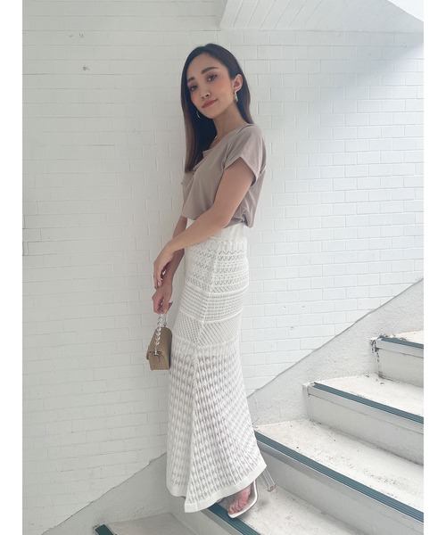 DURAS(デュラス)の「fleurロゴTシャツ(Tシャツ/カットソー・レディース・ブラック/ベージュ/ホワイト・FREE)」の15枚目の写真