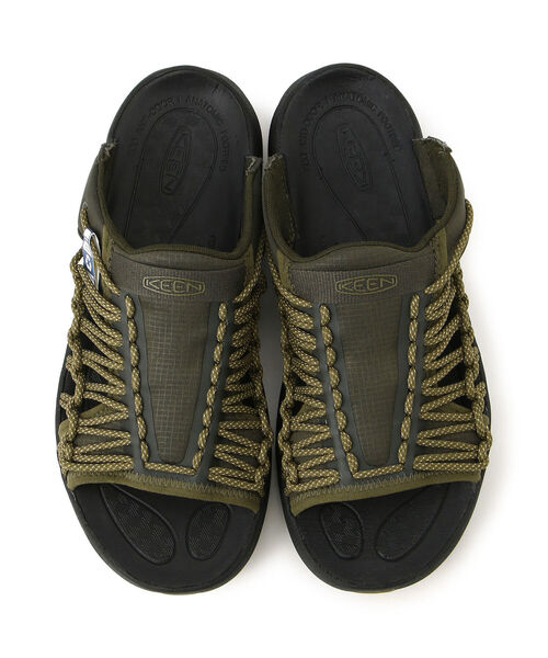 KEEN（キーン）の「KEEN/キーン　UNEEK SNK SLIDE　ユニーク スニーク スライド　#1026082（サンダル・メンズ・オリーブ/ブラック・9/10/11/8）」の4枚目の写真