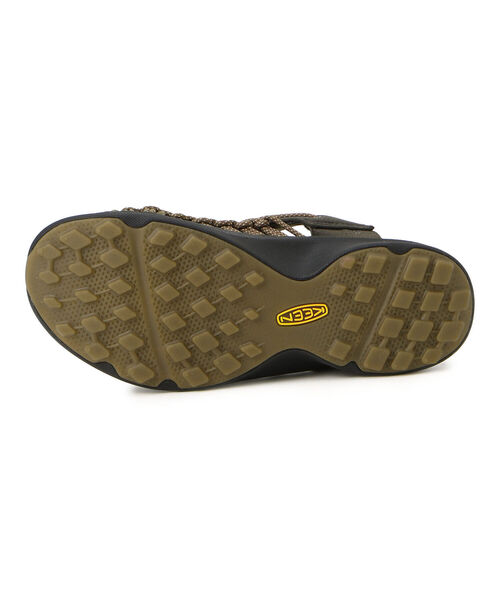 KEEN（キーン）の「KEEN/キーン　UNEEK SNK SLIDE　ユニーク スニーク スライド　#1026082（サンダル・メンズ・オリーブ/ブラック・9/10/11/8）」の6枚目の写真