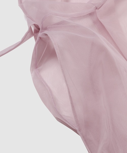 Simone Rocha（シモーネロシャ）の「OFF SHOULDER SLEEVELESS MIDI DRESS W/ FRILL（ドレス・レディース・ライラック・6）」の4枚目の写真